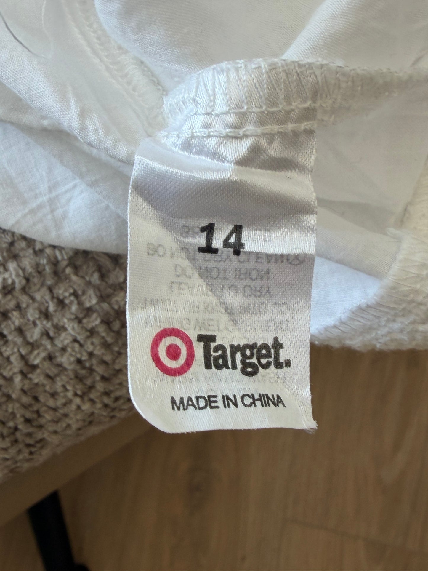 Blouse blanche en coton à plastron ajouré Target femme L