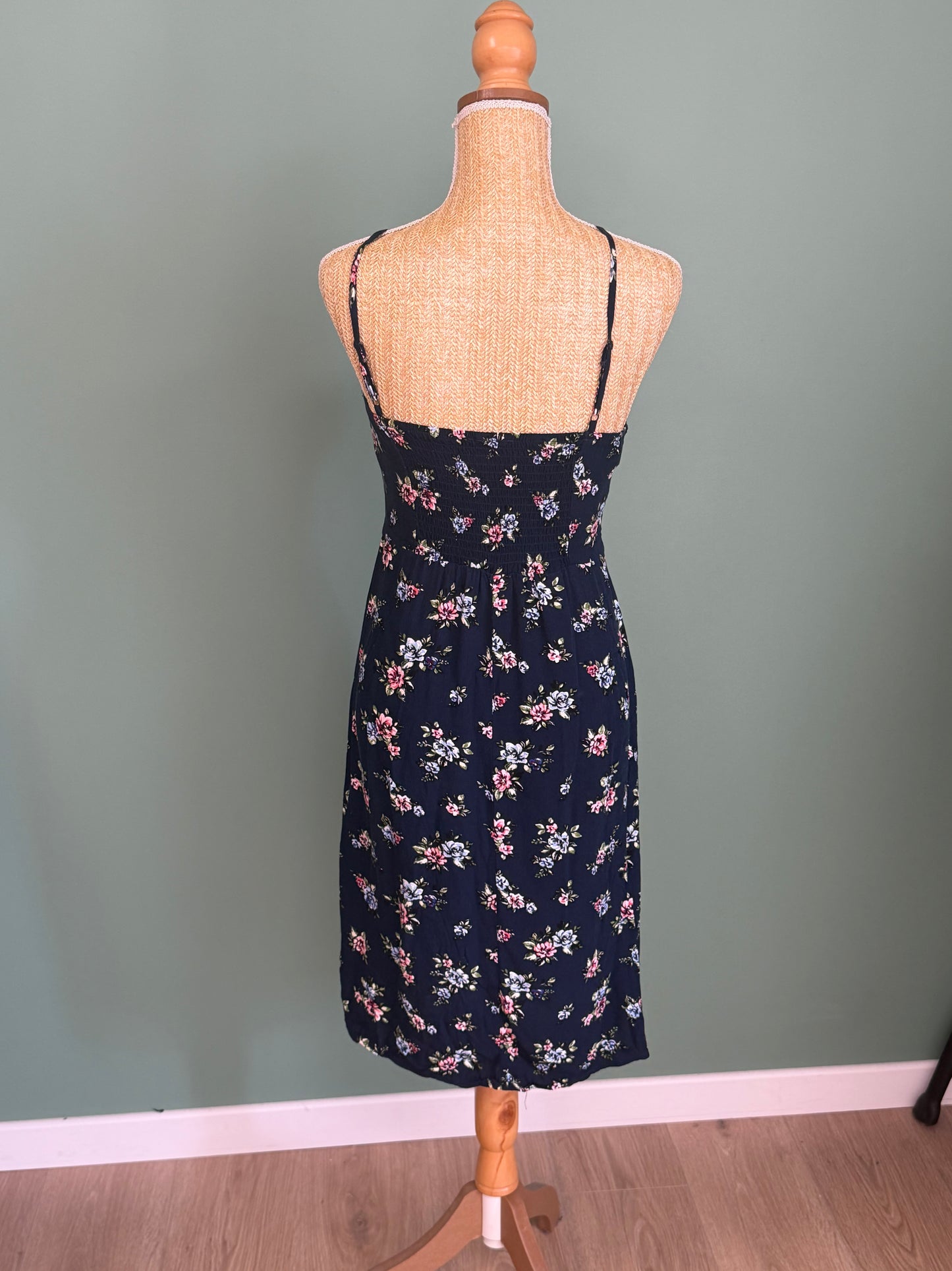 Robe fleurie bleu marine femme taille XS