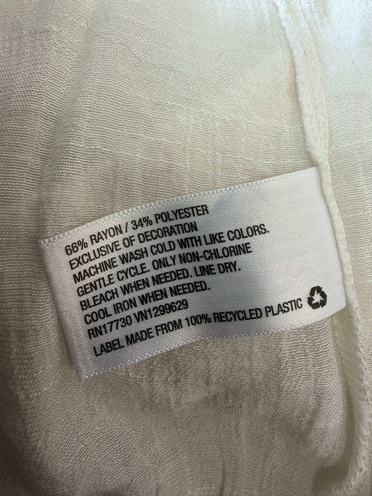 Blouse blanche bohème smockée femme Target M