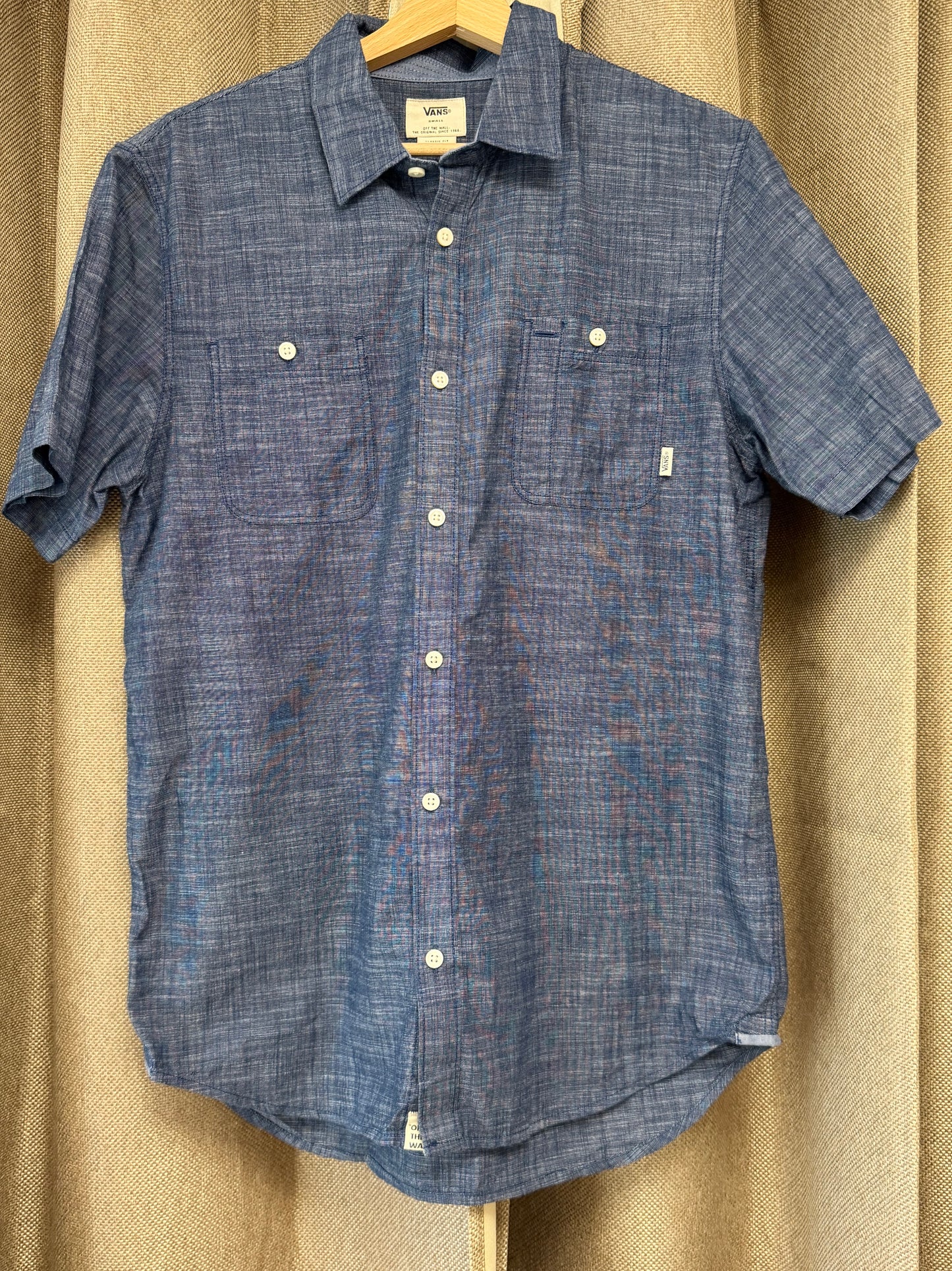 Chemise Vans bleu chiné