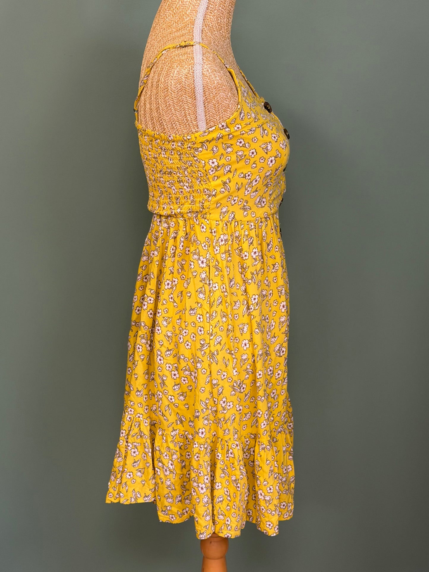 Robe noire imprimé citrons  - Taille S