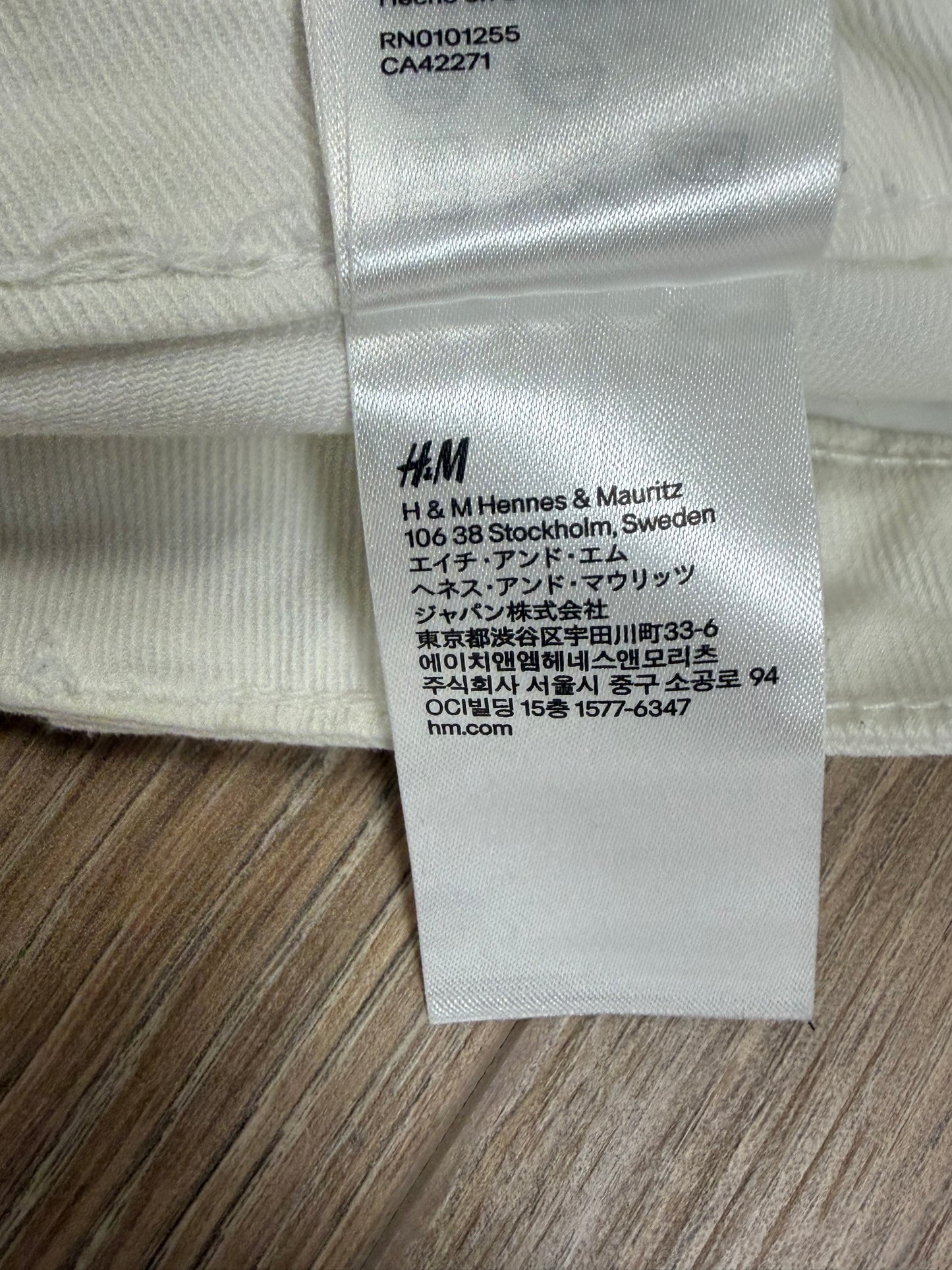 Short blanc en dentelle H&M Divided femme taille 38