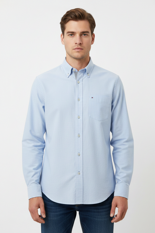 Chemise Tommy Hilfiger bleu ciel classique