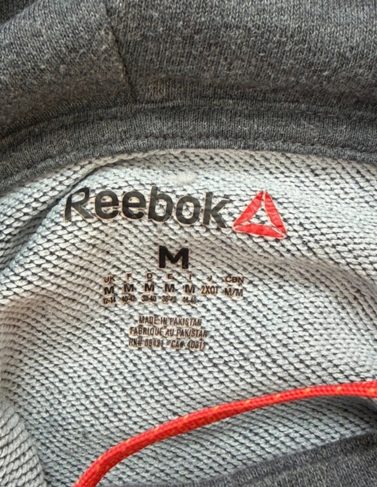 Sweat Reebok gris chiné col montant – Training / Fitness - Taille M