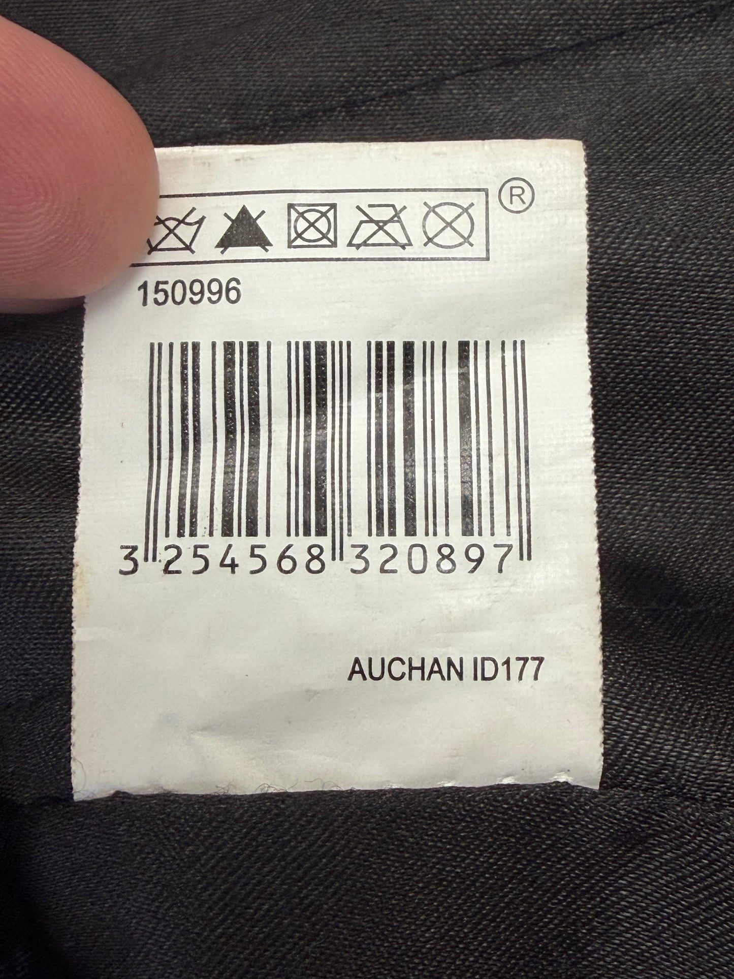 Veste en cuir véritable noir In Extenso cintrée – Taille 40