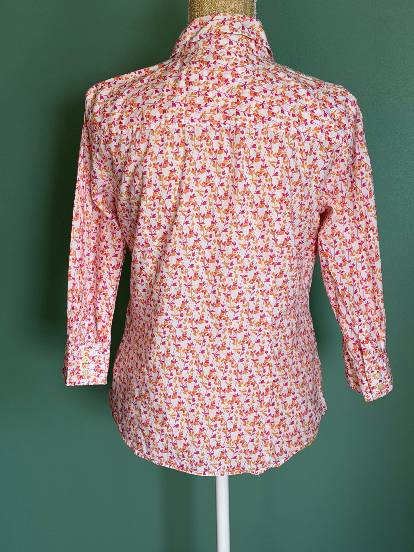 Chemise Tommy Hilfiger fleurie rose & orange