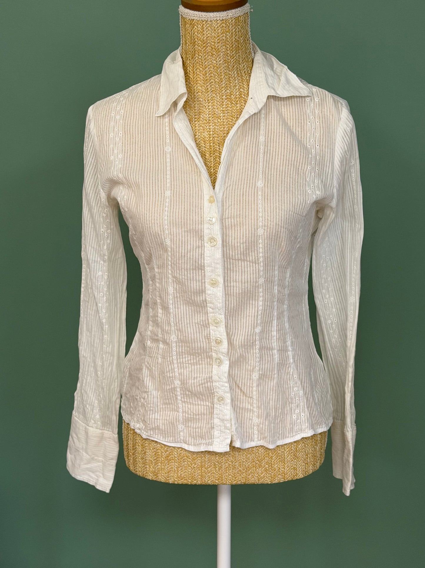 Chemise blanche en coton femme taille 38