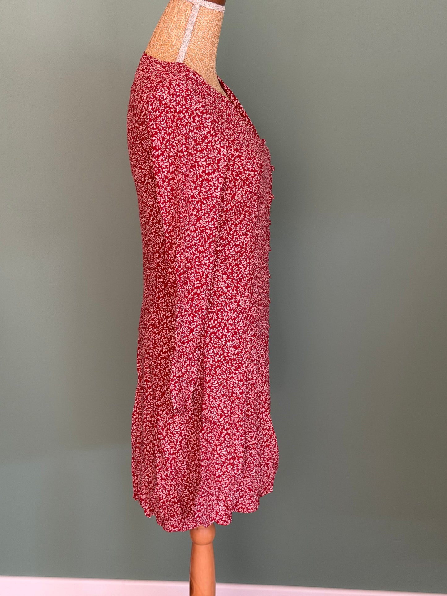 Robe rouge fleurie Anko – Taille S
