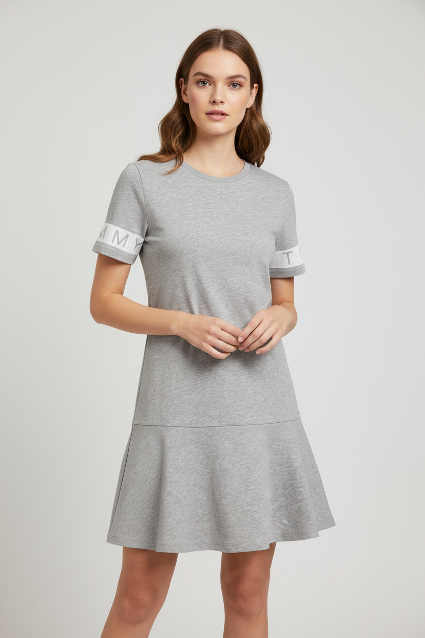 Robe Tommy Hilfiger Denim grise