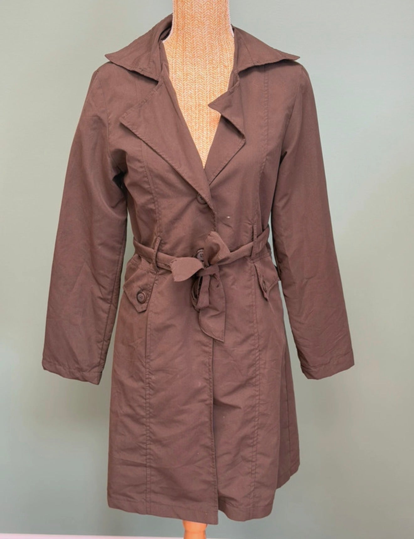 Trench / manteau mi-long marron LR - Taille M