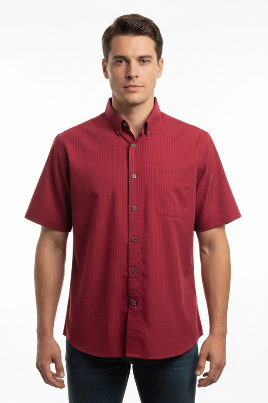 Chemise Eddie Bauer rouge vintage