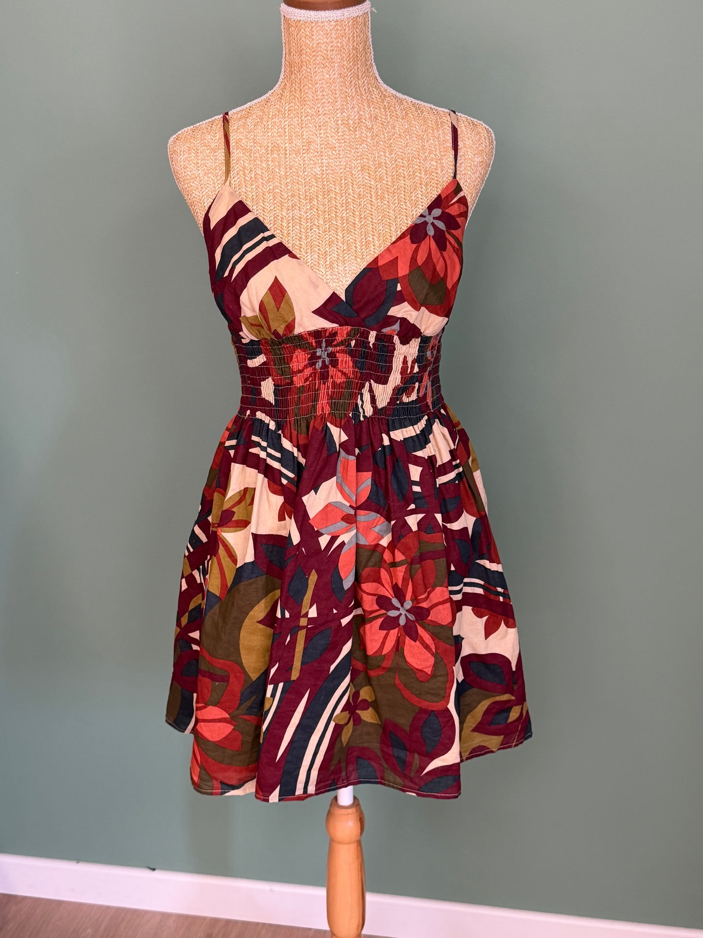 Robe à bretelles imprimée femme taille M