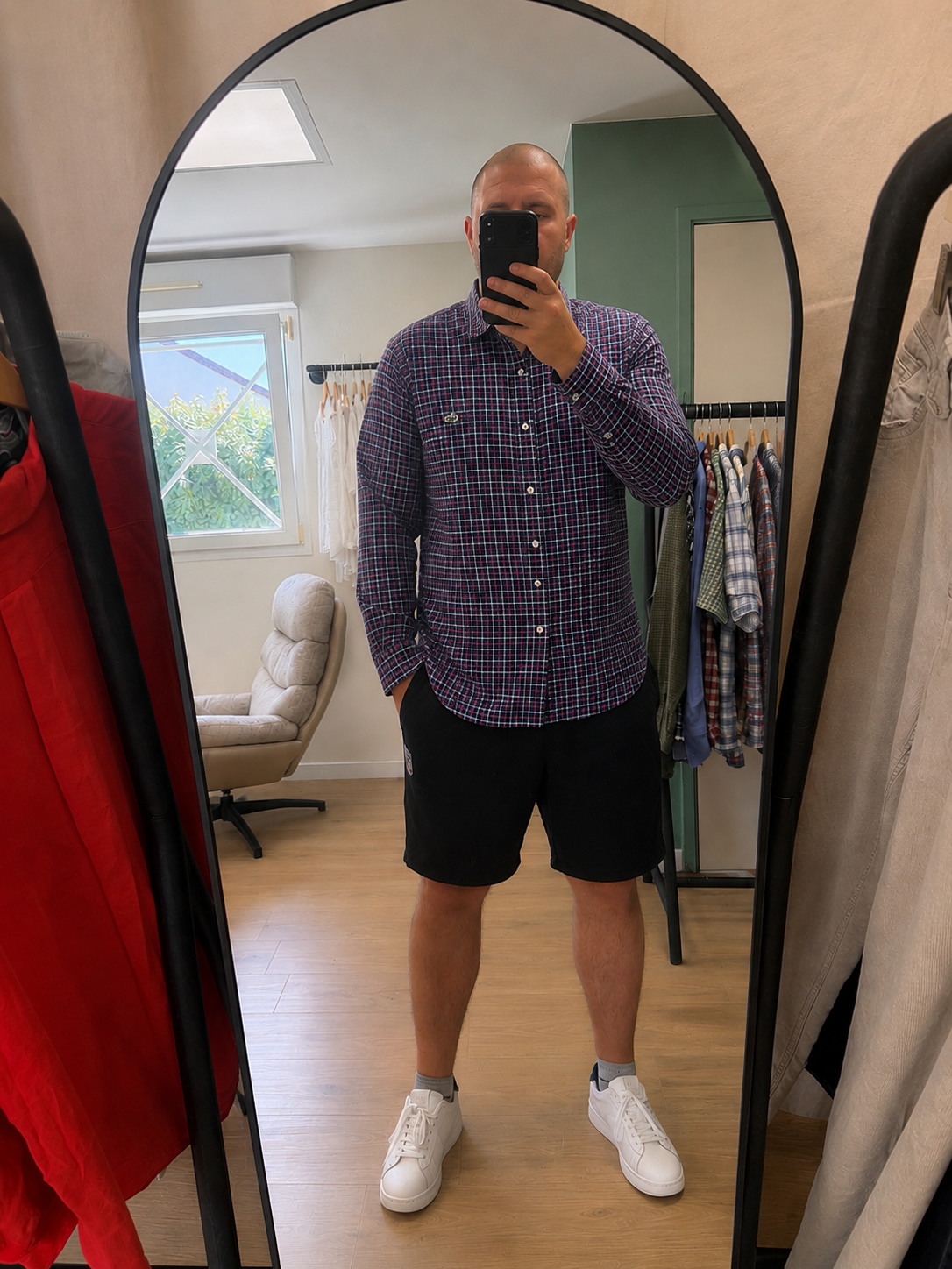 Chemise Classic Fit à carreaux - Lacoste - Taille M