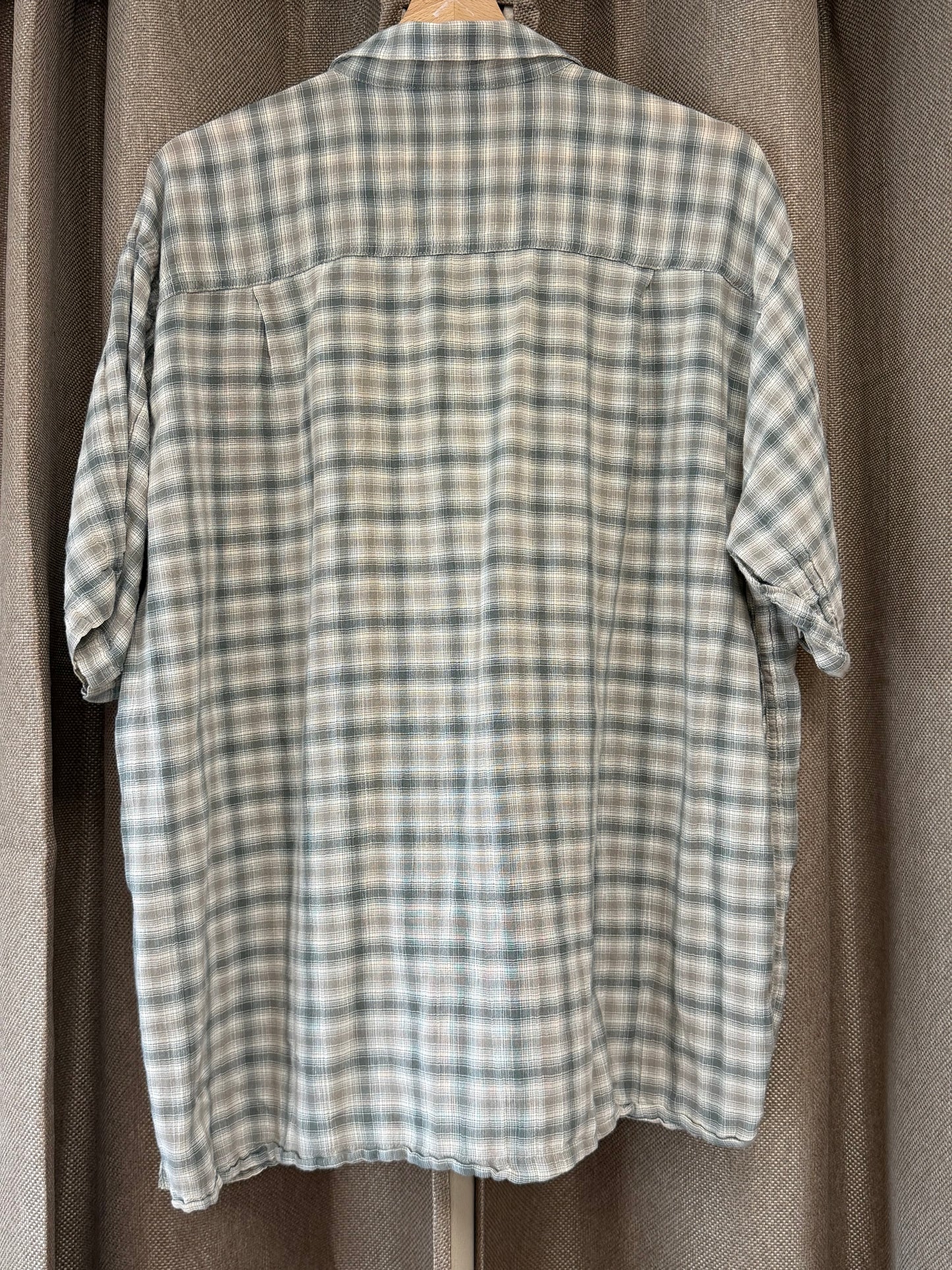 Chemise homme Patagonia Organic Cotton à carreaux kaki/gris