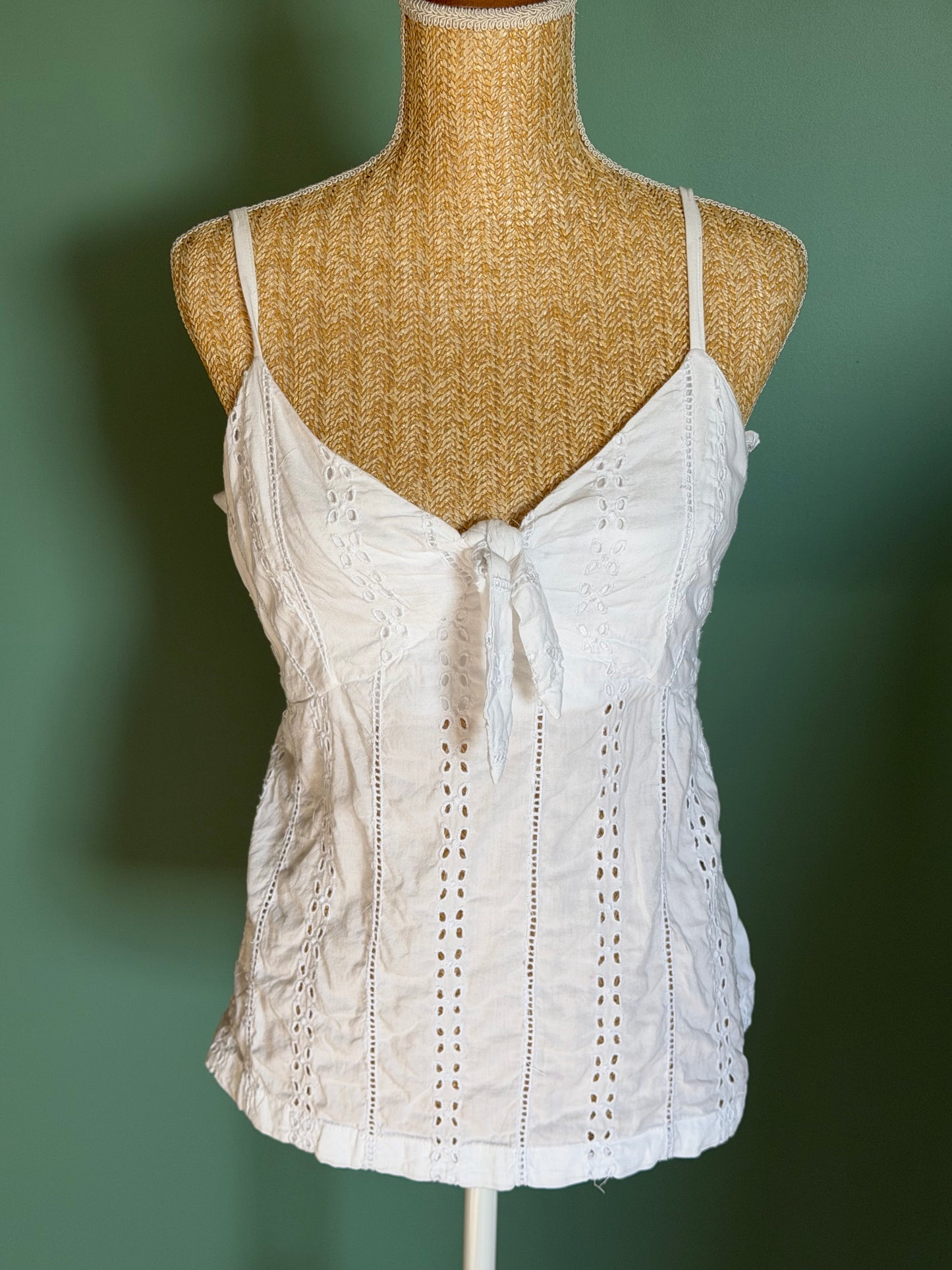 Top blanc broderie anglaise