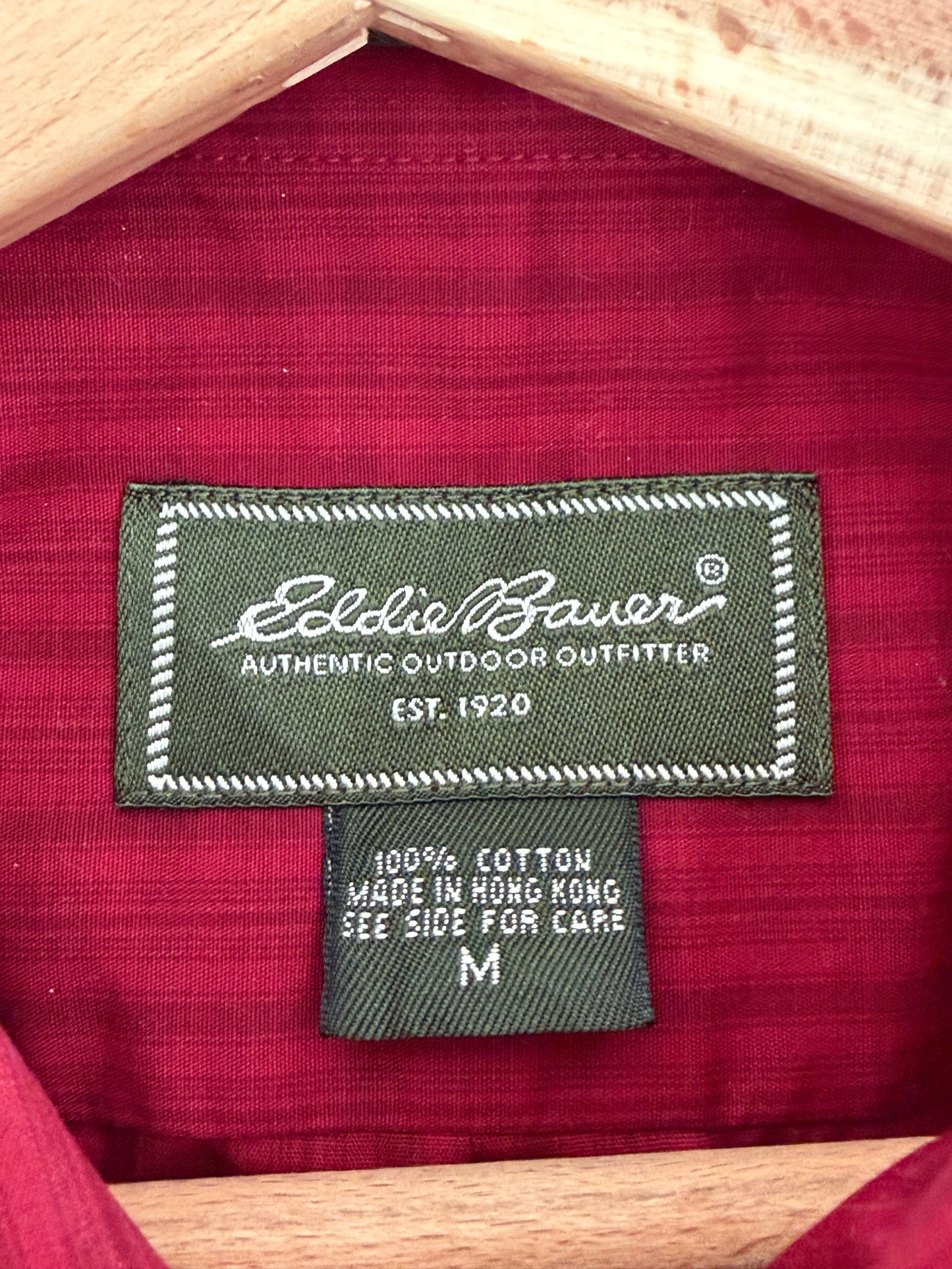 Chemise Eddie Bauer rouge vintage