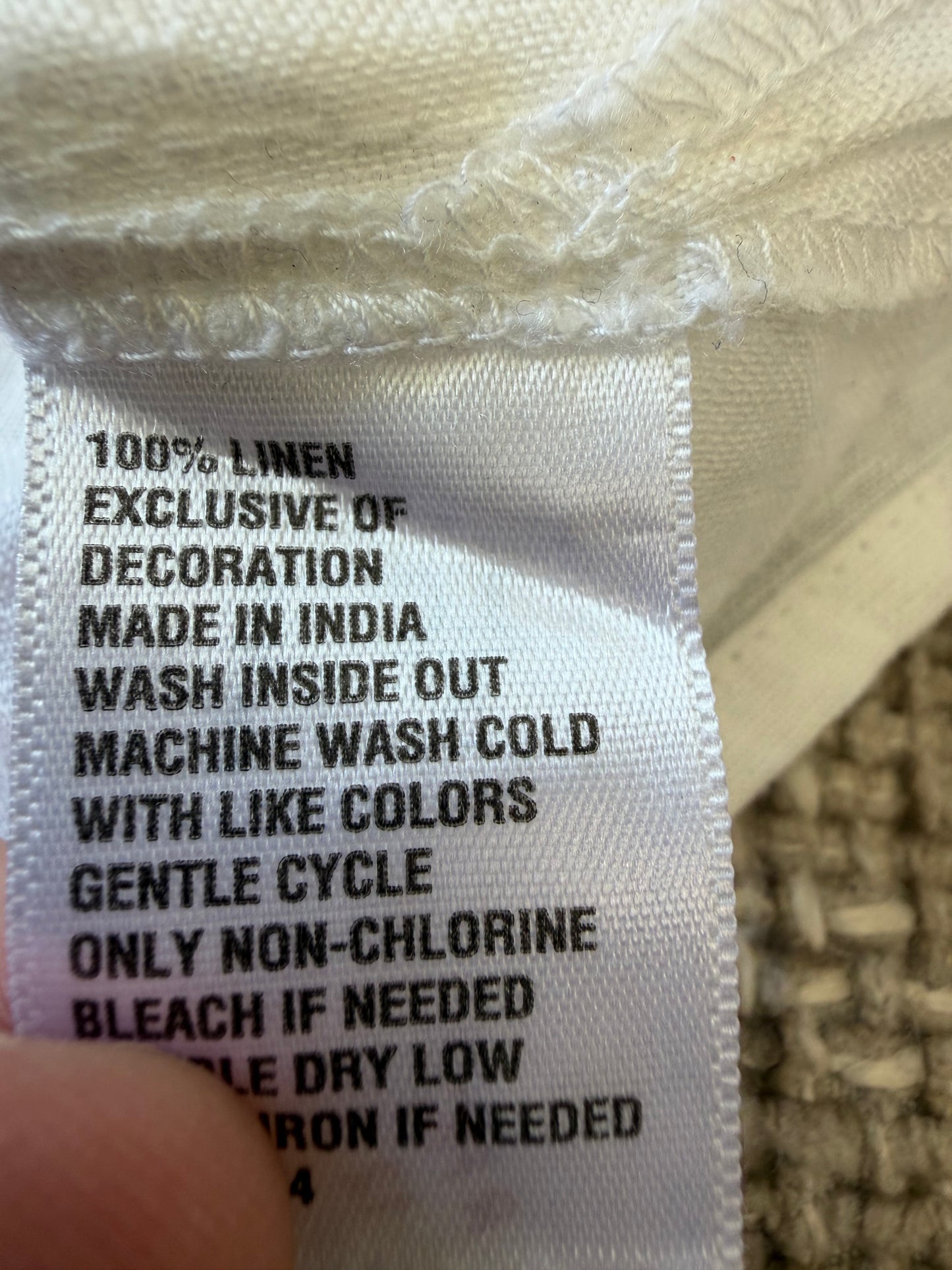 Débardeur en lin blanc femme M