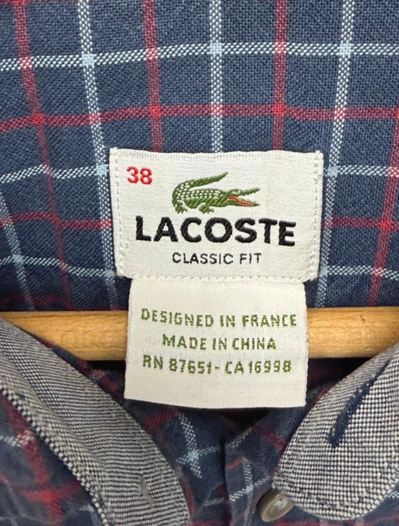 Chemise Classic Fit à carreaux - Lacoste - Taille M