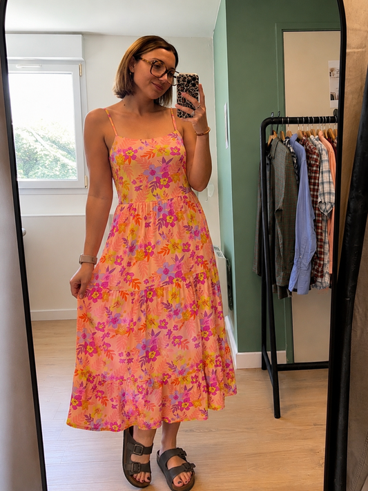 Robe longue fleurie – Taille S