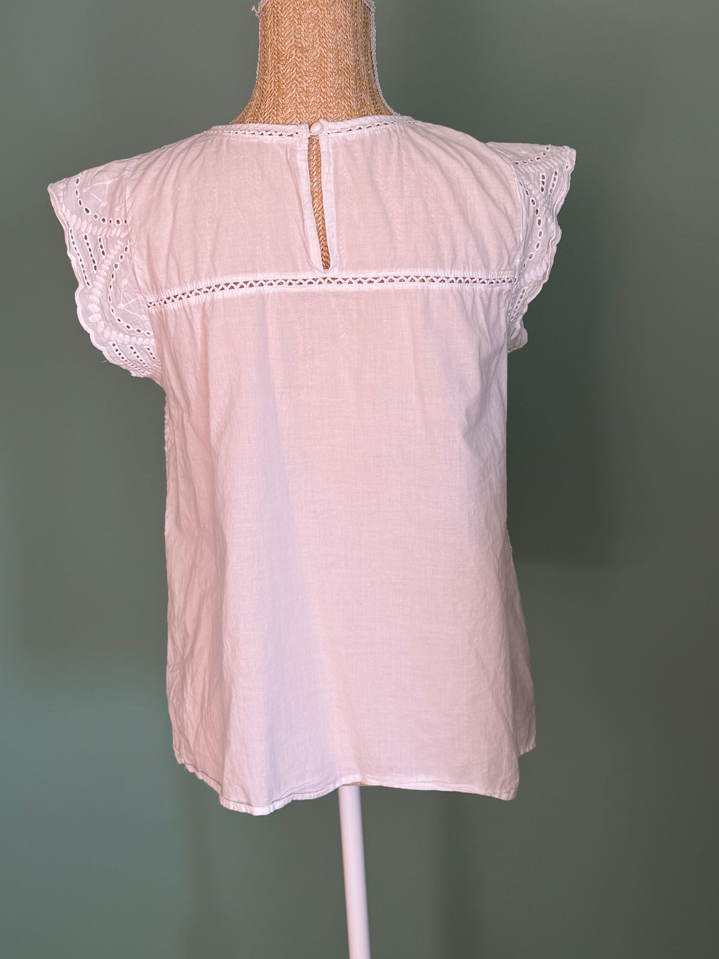 Blouse brodée blanche – Taille XL