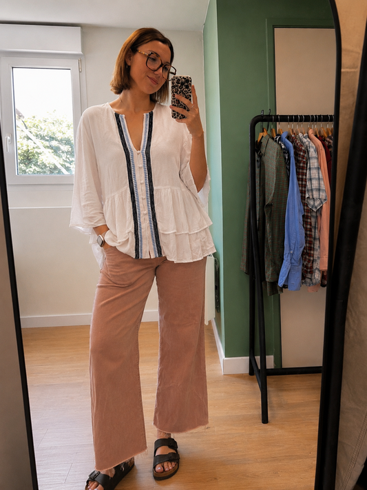 Blouse fluide blanche – Taille XS