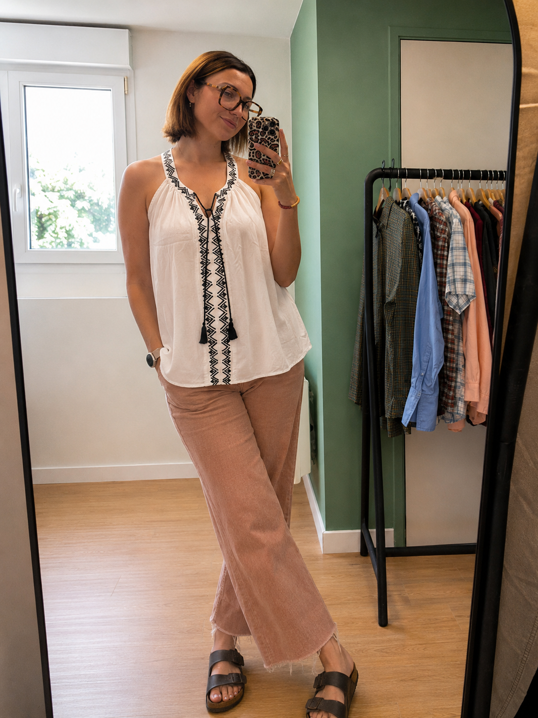Débardeur bohème blanc – Taille M/L