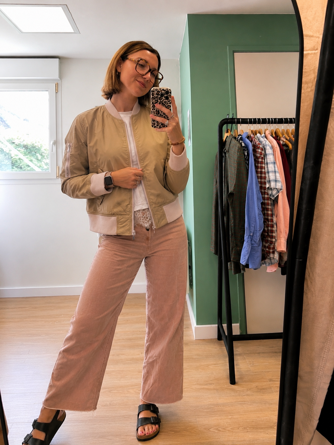 Bomber Schott NYC beige femme style aviateur – Taille M