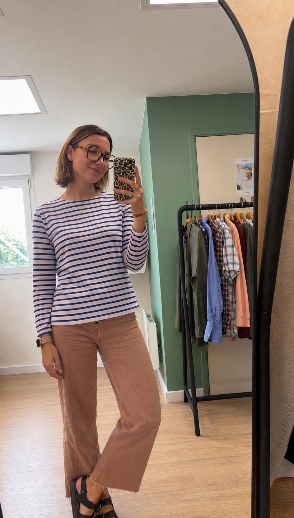 Marinière Le Petit Breton blanche et bleue en coton – Taille XS