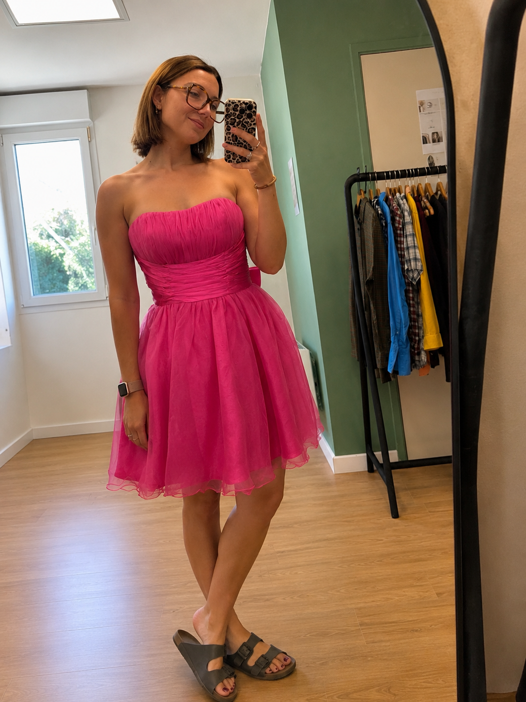 Robe de soirée bustier fuchsia Dolce Vita femme taille S