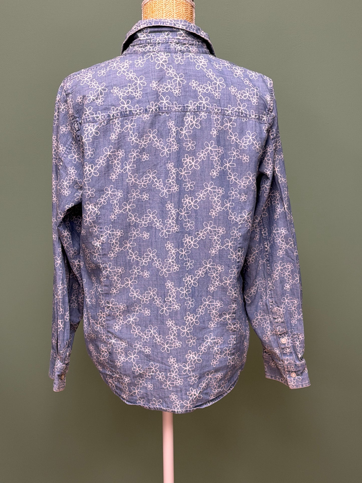 Chemise Tommy Hilfiger fleurie style denim