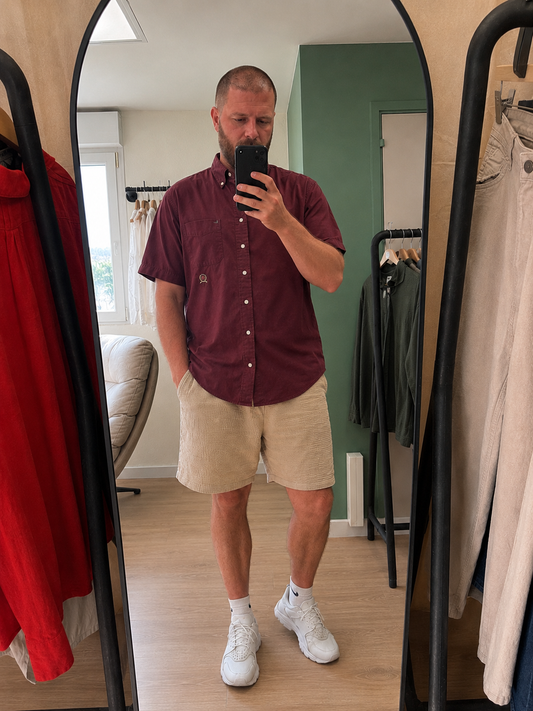 Chemise Bordeaux - Tommy Hilfiger – Taille L