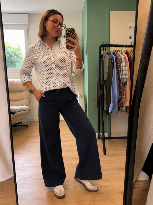 Chemise à Pois Noirs - Ralph Lauren - M