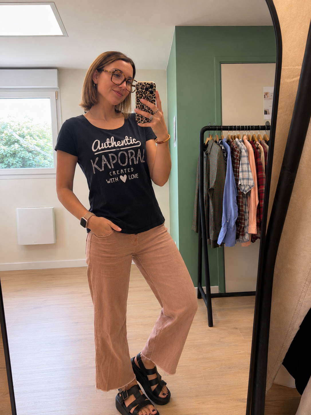 T-shirt noir imprimé “Authentic Kaporal” - Kaporal - Taille M