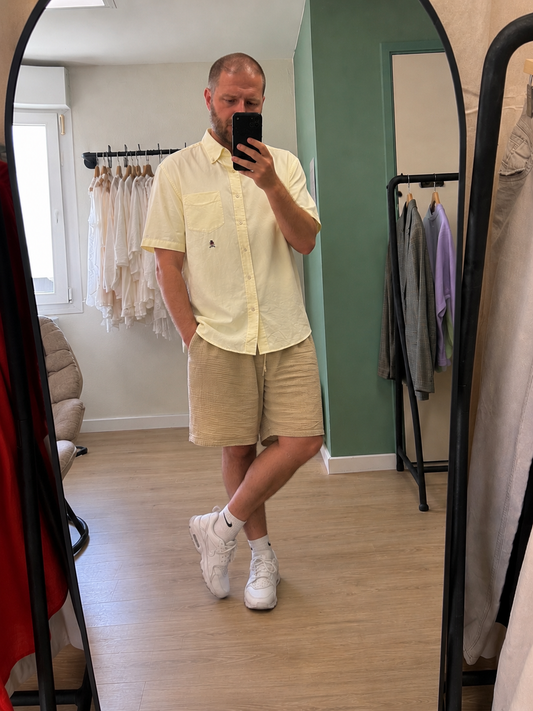 Chemise Jaune Pastel - Tommy Hilfiger - L