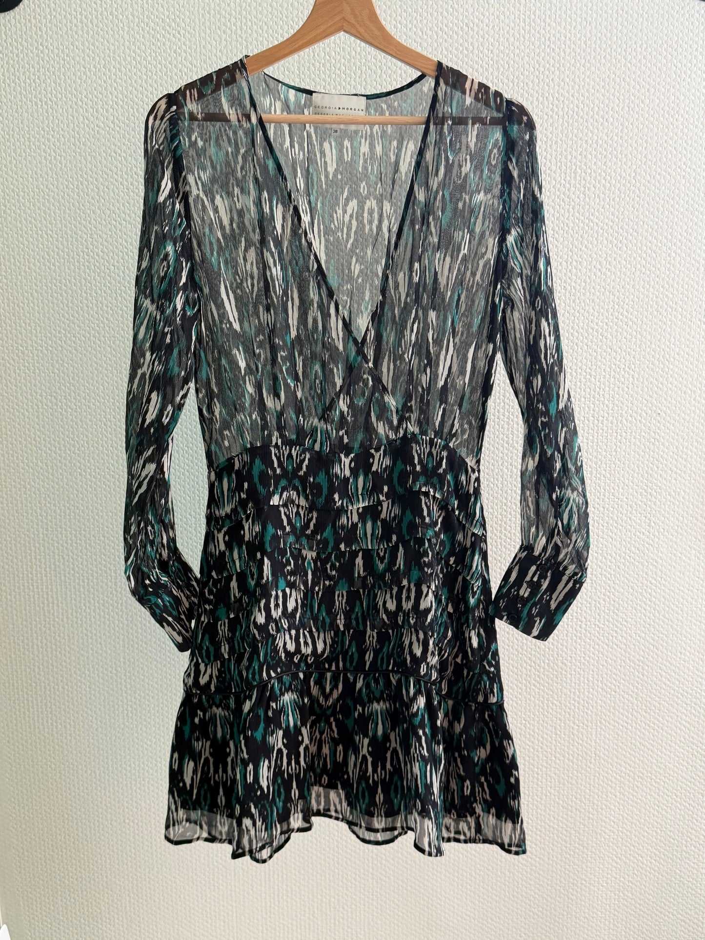 Robe Fluide Imprimée -  Georgia Morgan Femme - S Georgia Morgan