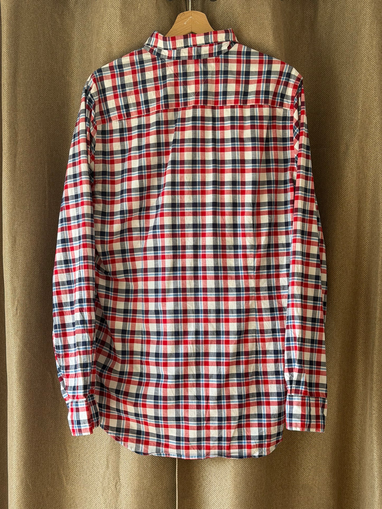 Chemise à Carreaux Coton Lin - Tommy Hilfiger - Taille L