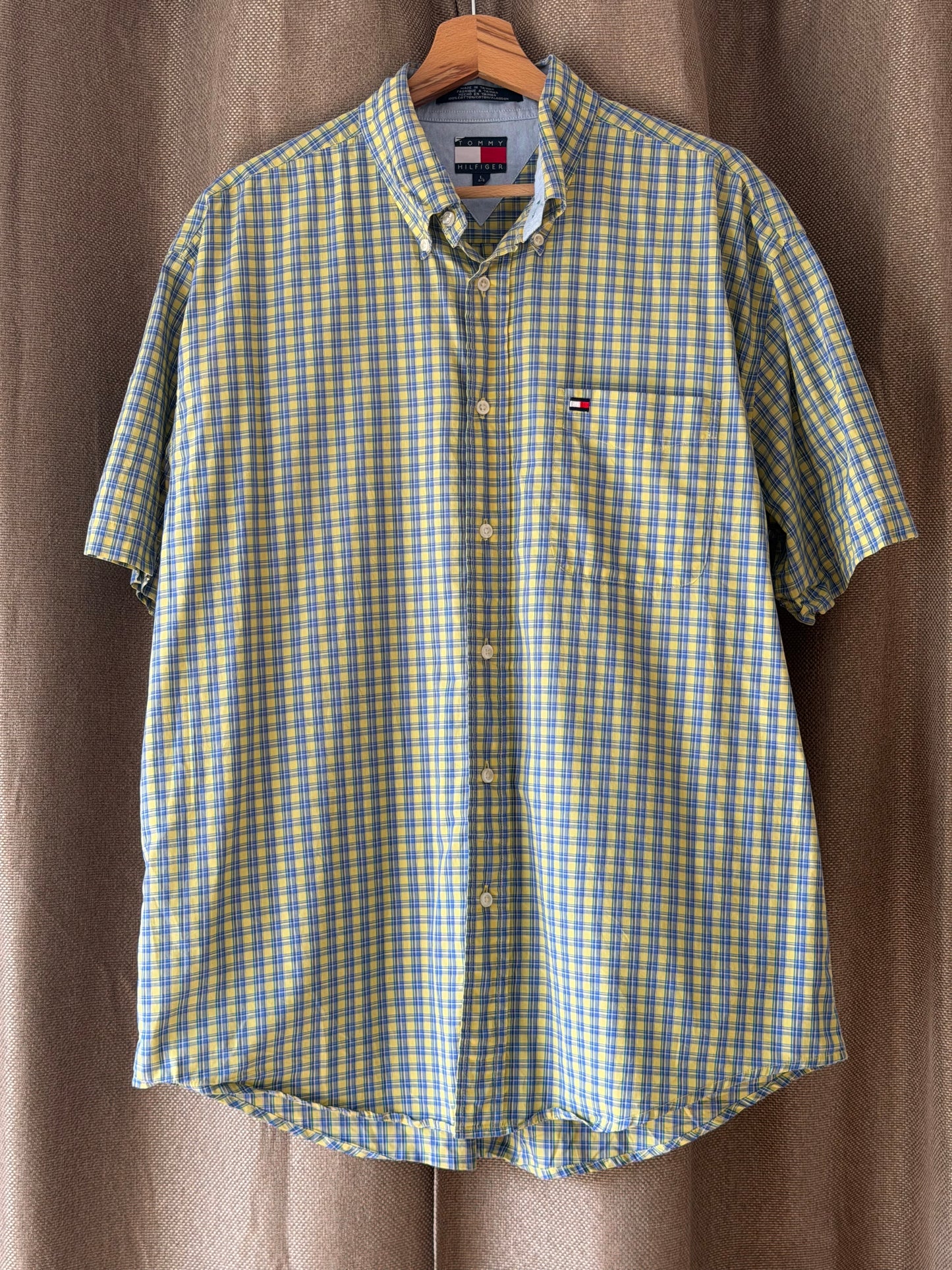 Chemise à Carreaux Manches Courtes - Tommy Hilfiger - Taille XL