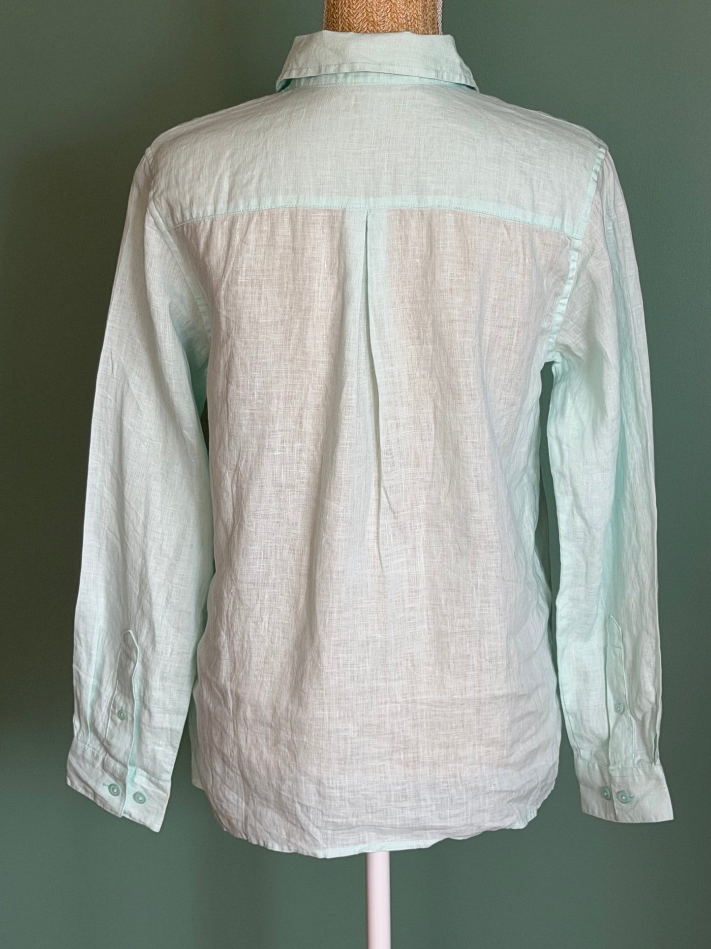 Chemise Vert d’Eau en Lin - L.L.Bean - Taille XS