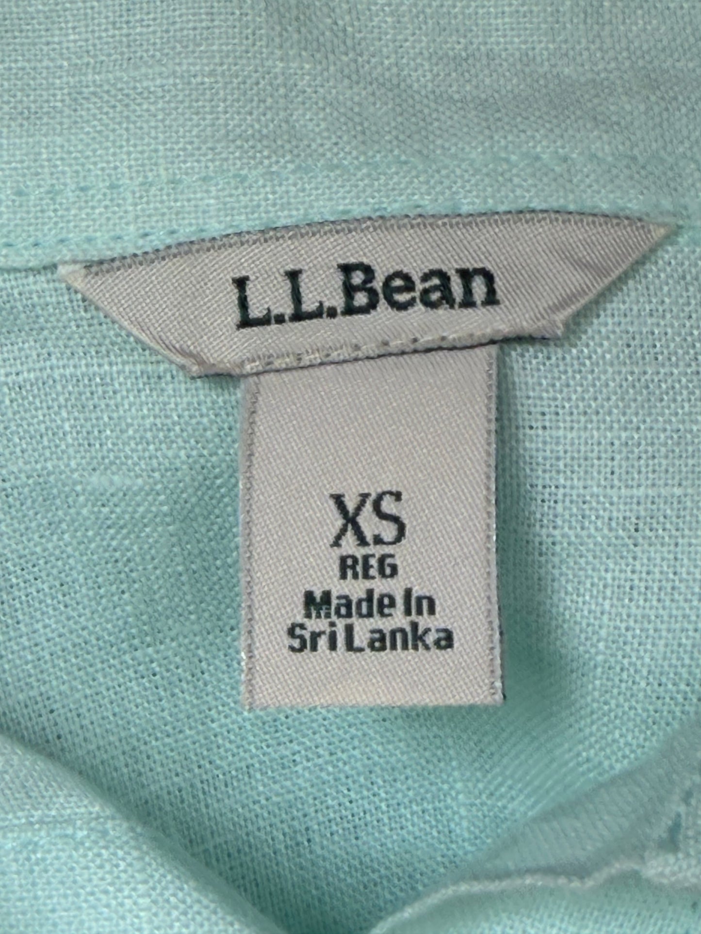 Chemise Vert d’Eau en Lin - L.L.Bean - Taille XS
