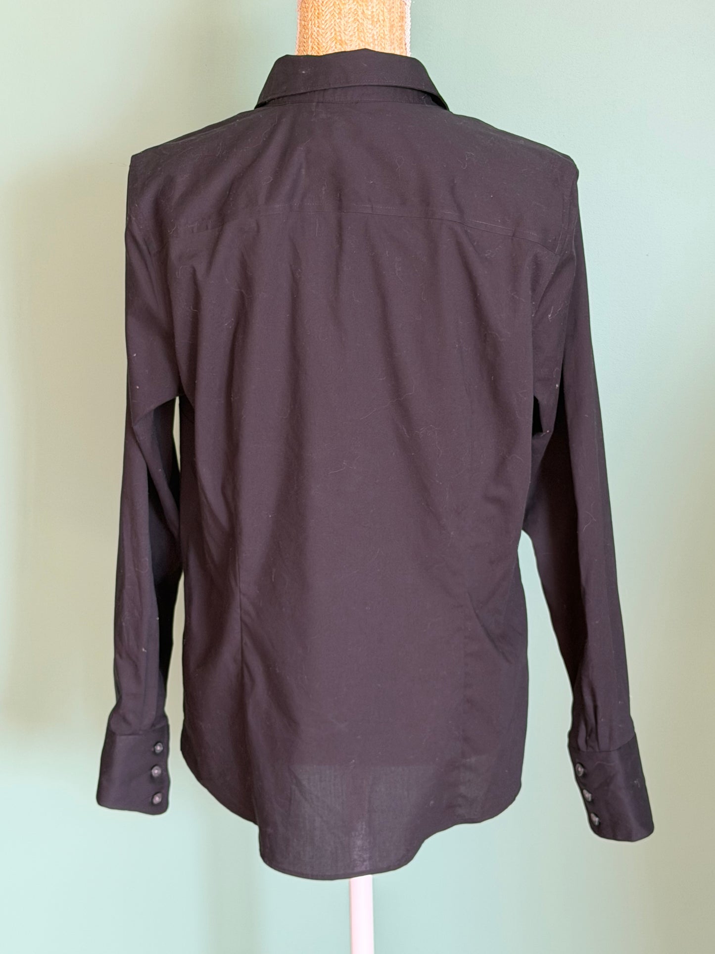 Chemise Noire Stretch - Eddie Bauer - Taille L