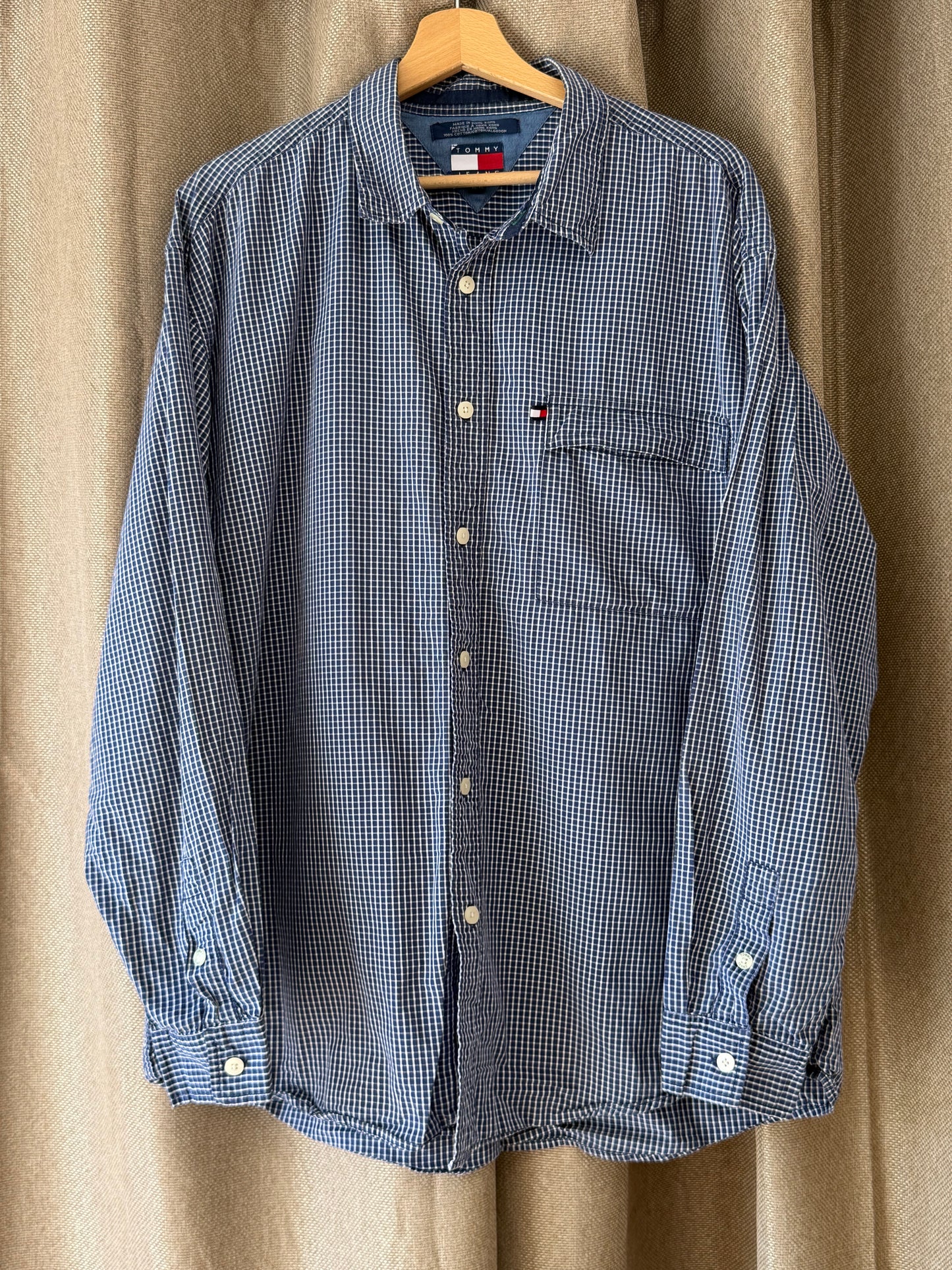 Chemise à Carreaux Bleu Marine - Tommy Jeans - Taille XL
