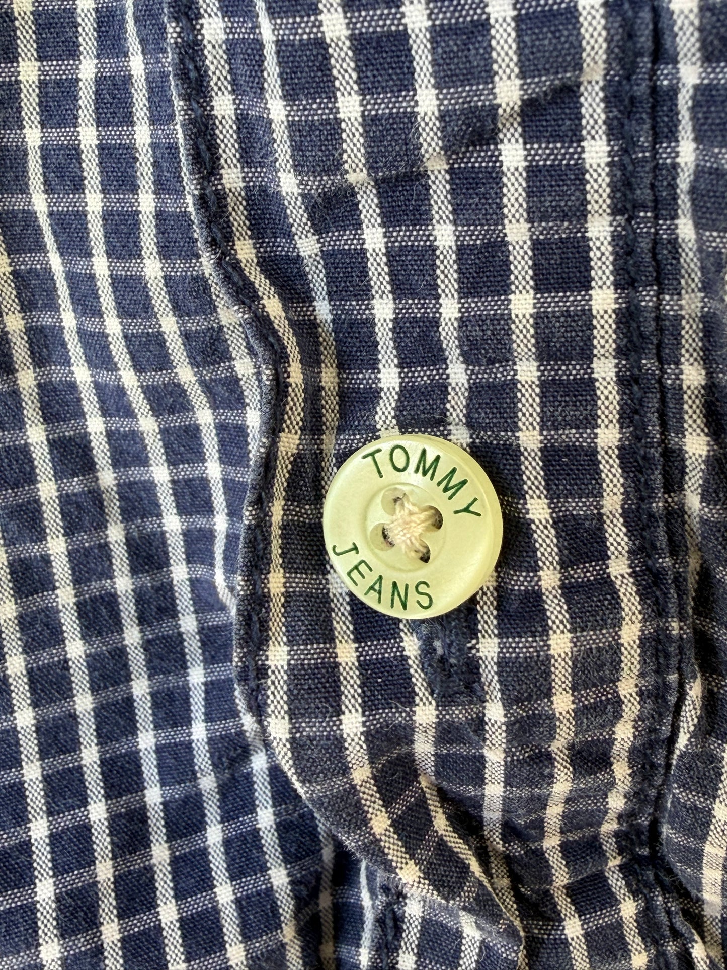 Chemise à Carreaux Bleu Marine - Tommy Jeans - Taille XL