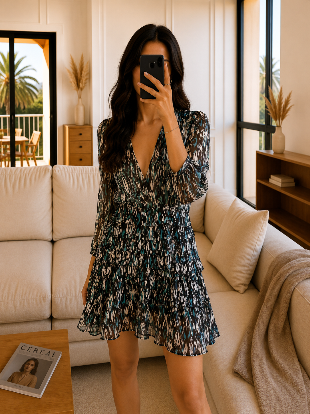 Robe Fluide Imprimée -  Georgia Morgan Femme - S Georgia Morgan