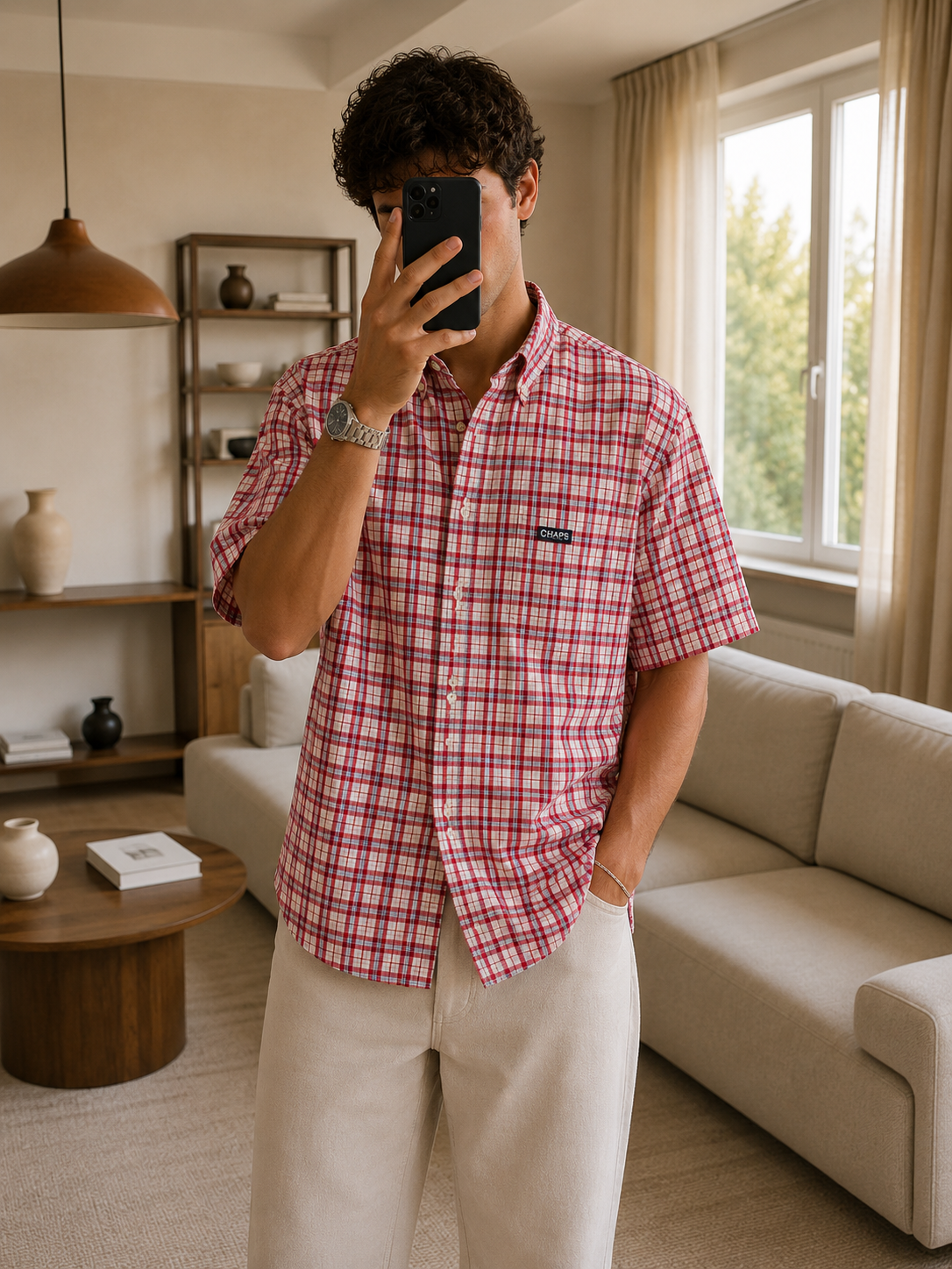 Chemise à Carreaux - Chaps Ralph Lauren - L Chaps