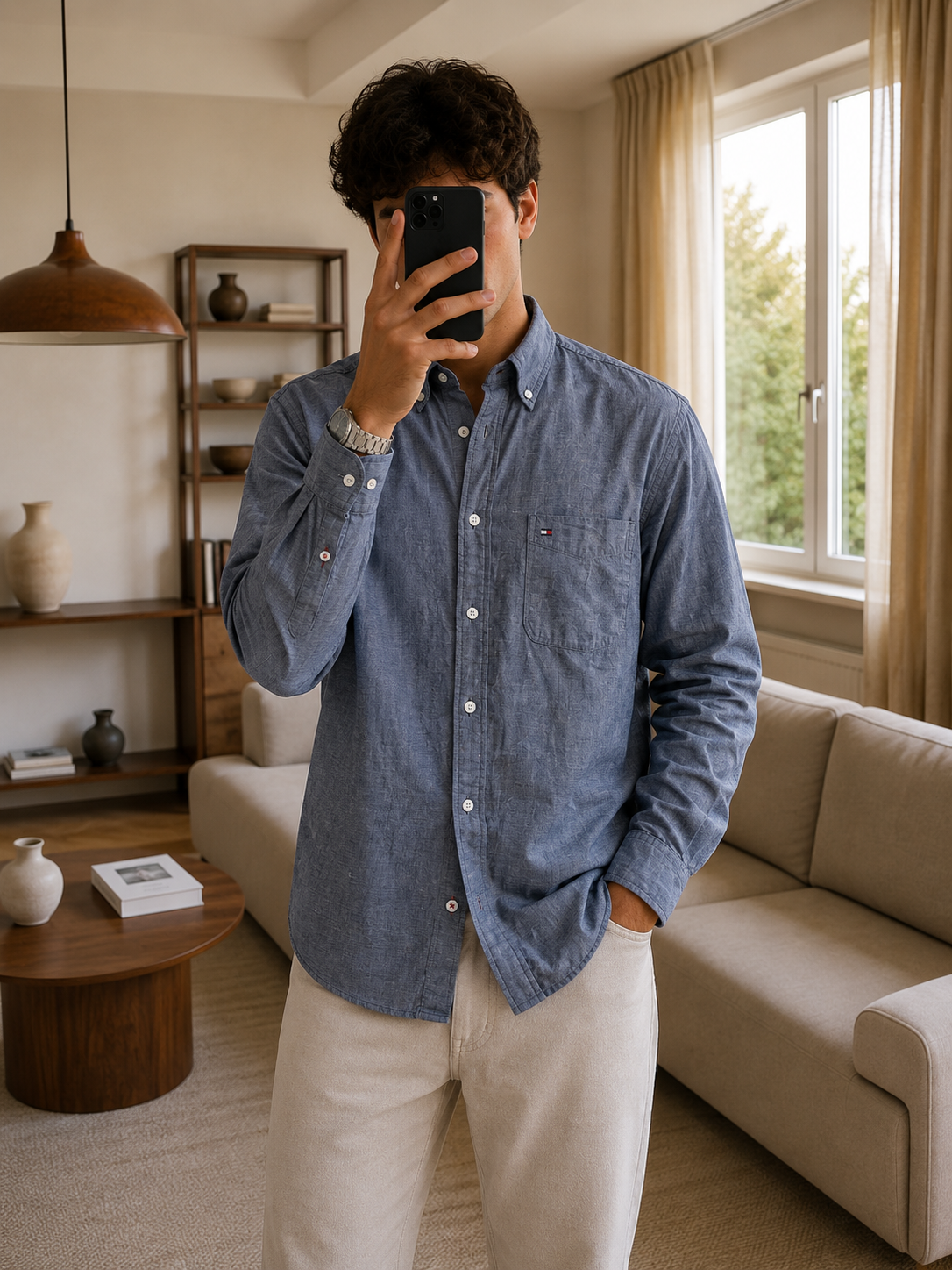 Chemise Classic Fit - Tommy Hilfiger - L Tommy Hilfiger