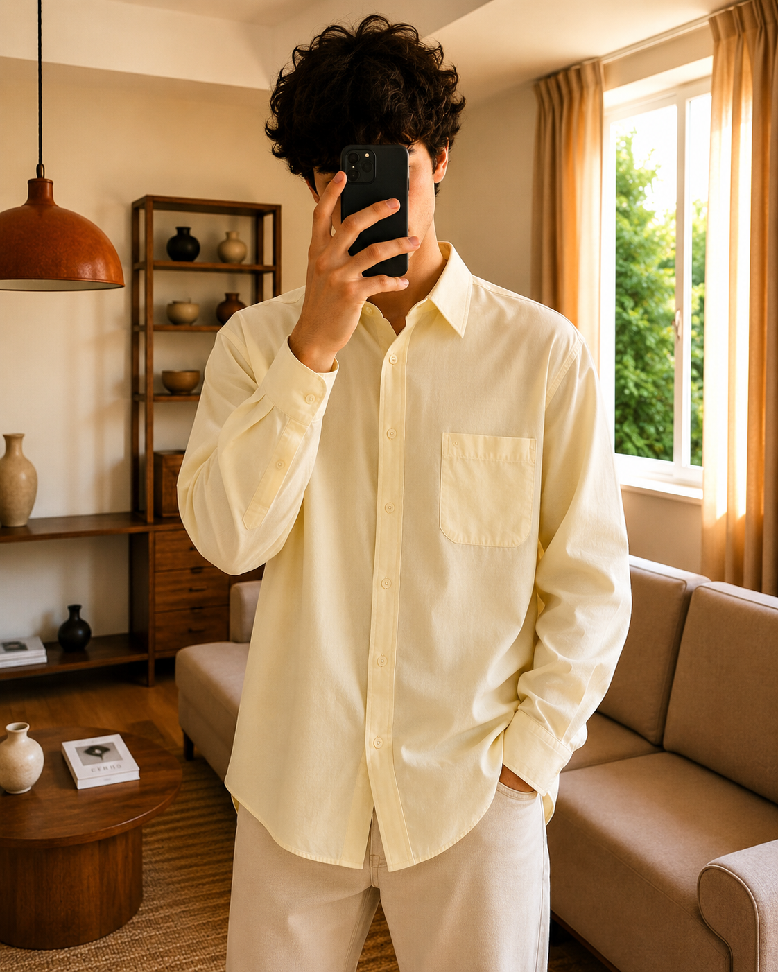 Chemise Jaune Pastel - Pierre Cardin - Taille  XL