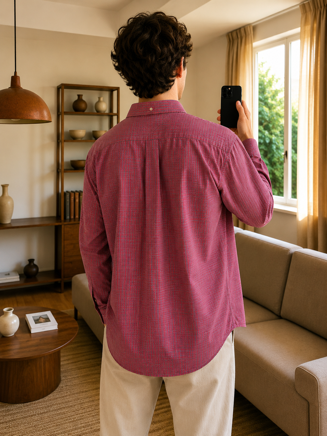 Chemise Stretch Carreaux - Tommy Hilfiger - L Le salon de Faustine