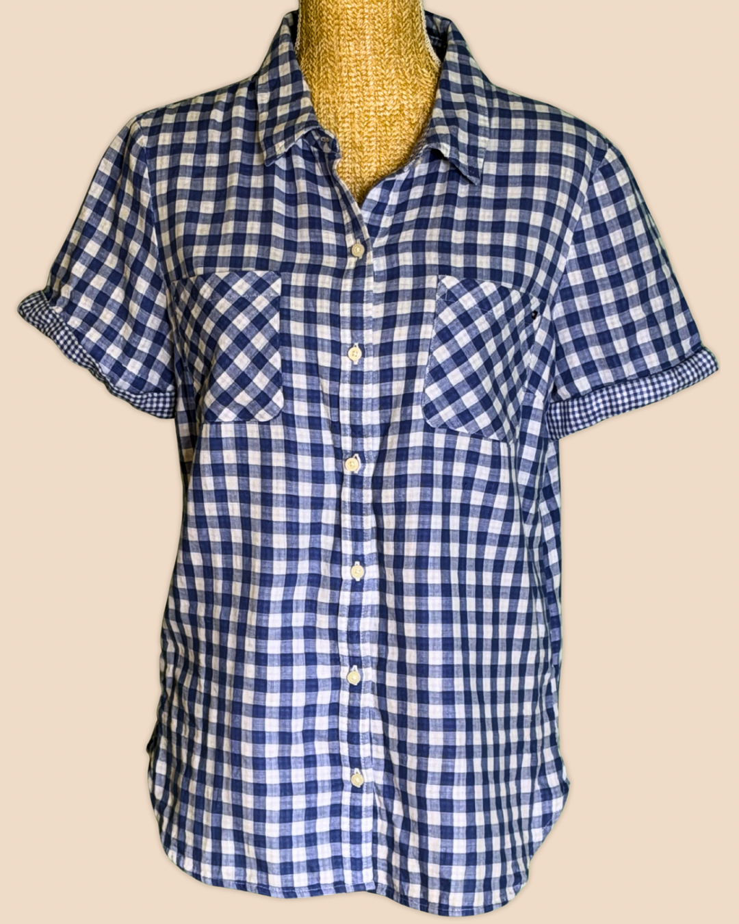 Chemise Vichy Bleu - Tommy Hilfiger - L Tommy Hilfiger