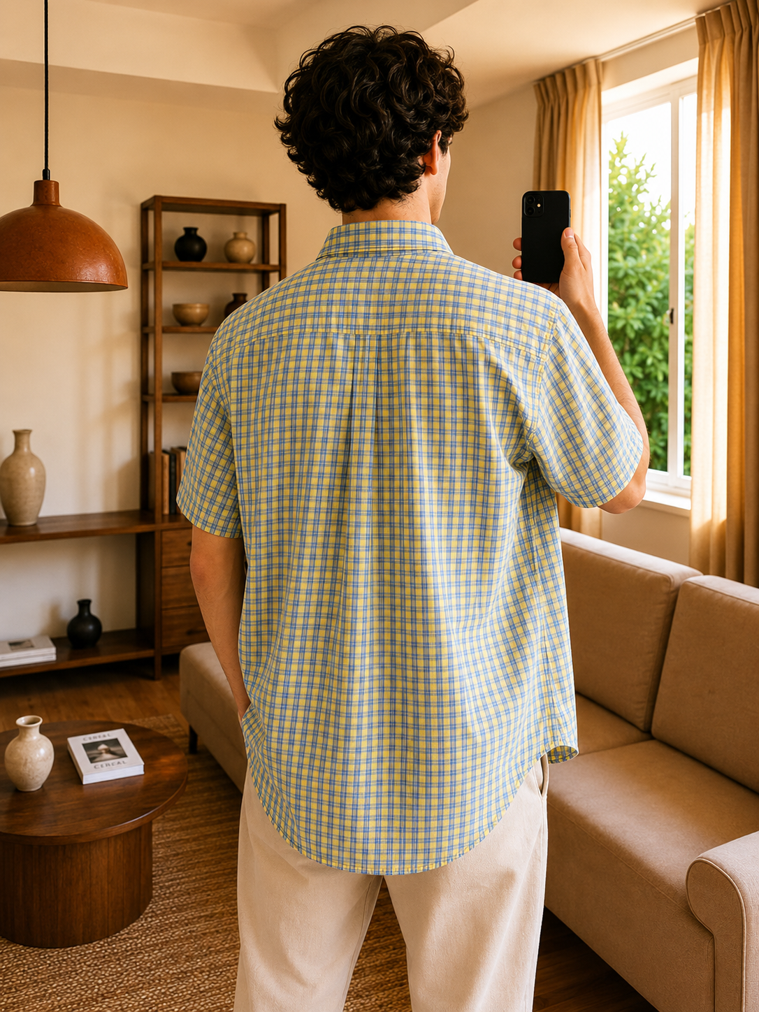 Chemise à Carreaux Manches Courtes - Tommy Hilfiger - Taille XL